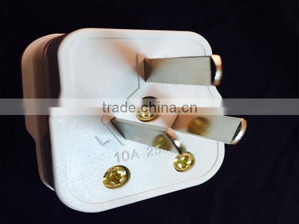 Top selling Australia rewirable electrical 3 pins power cord plug China plug