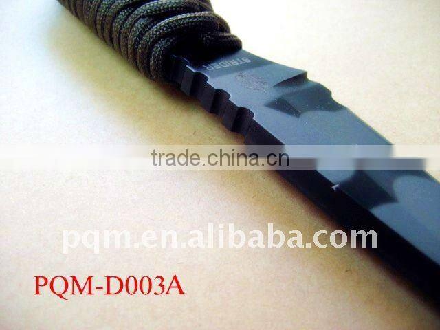 Damascus hunting camouflage color survival knife 003A