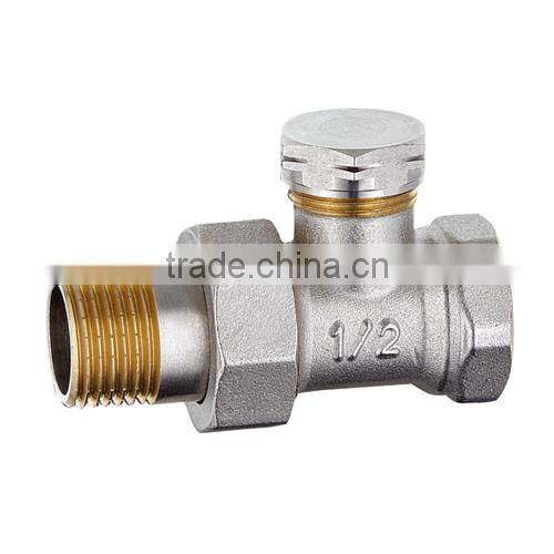 taizhou supplier HR5090 brass drain angle chrome radiation valve