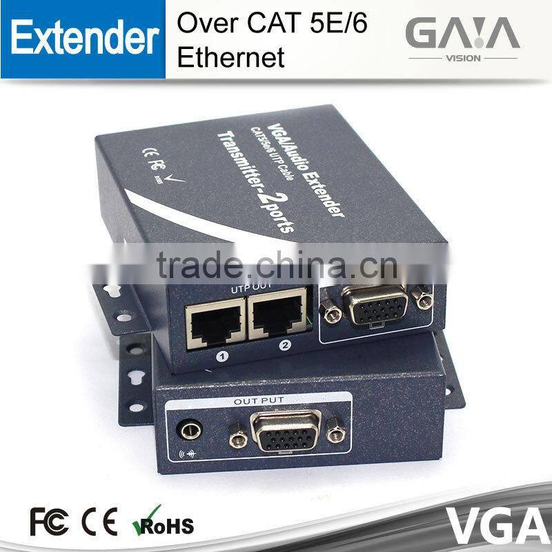 video VGA 1x1 UTP Extender With Audio Extension Over CAT5e/6 up to 300M
