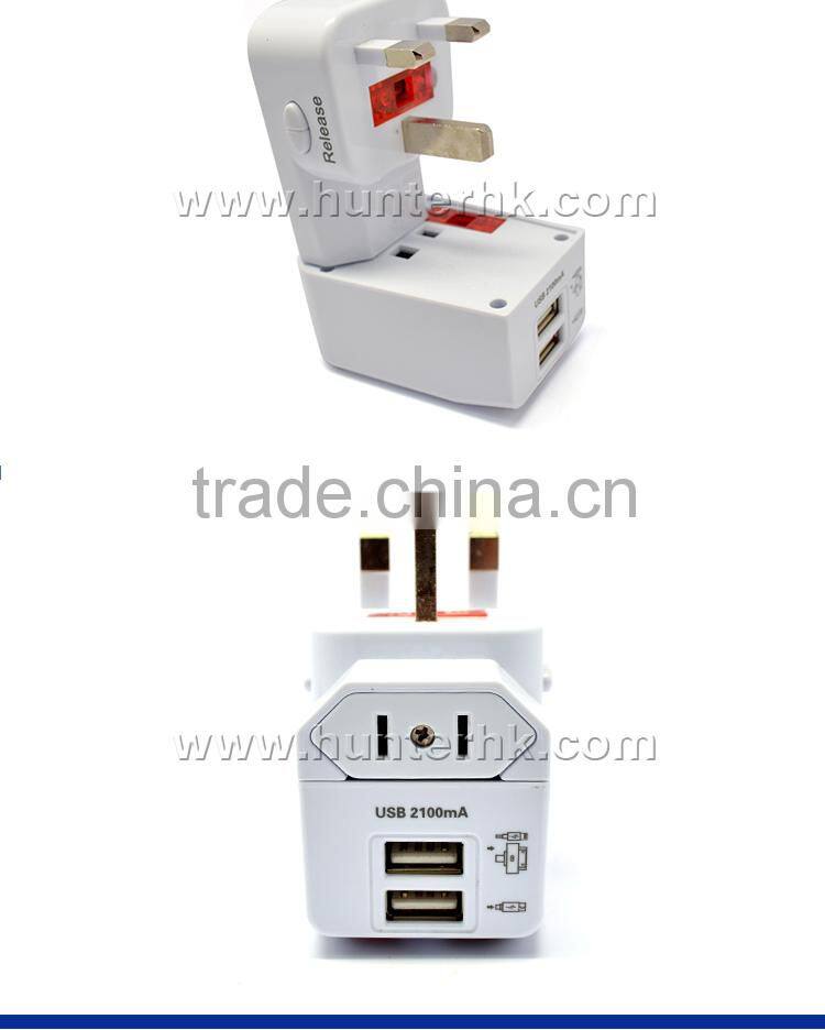 Multiple 2 USB Ports Universal Travel Charger
