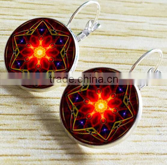 Most beautiful Chinese jewelry flower stud earrings
