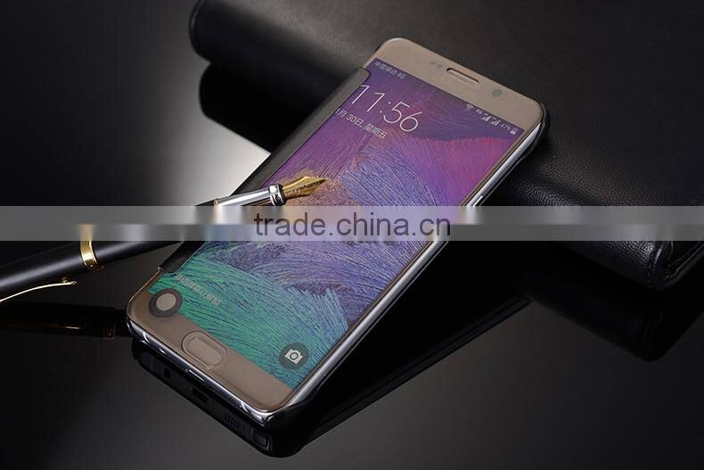 2016 new arrive flip mirror phone case for samsung note 5