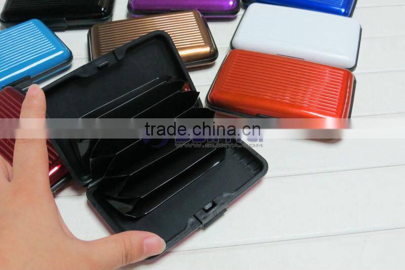 9 Colors Plated 11 X 8CM Waterproof Aluminium Credit Card Wallet