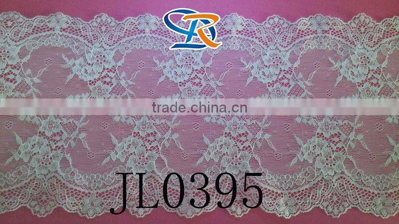 2016 Fujian Fuzhou Grand Slam 3cm Knitted Mesh White Elastic Nylon Spandex nigerian african cord lace