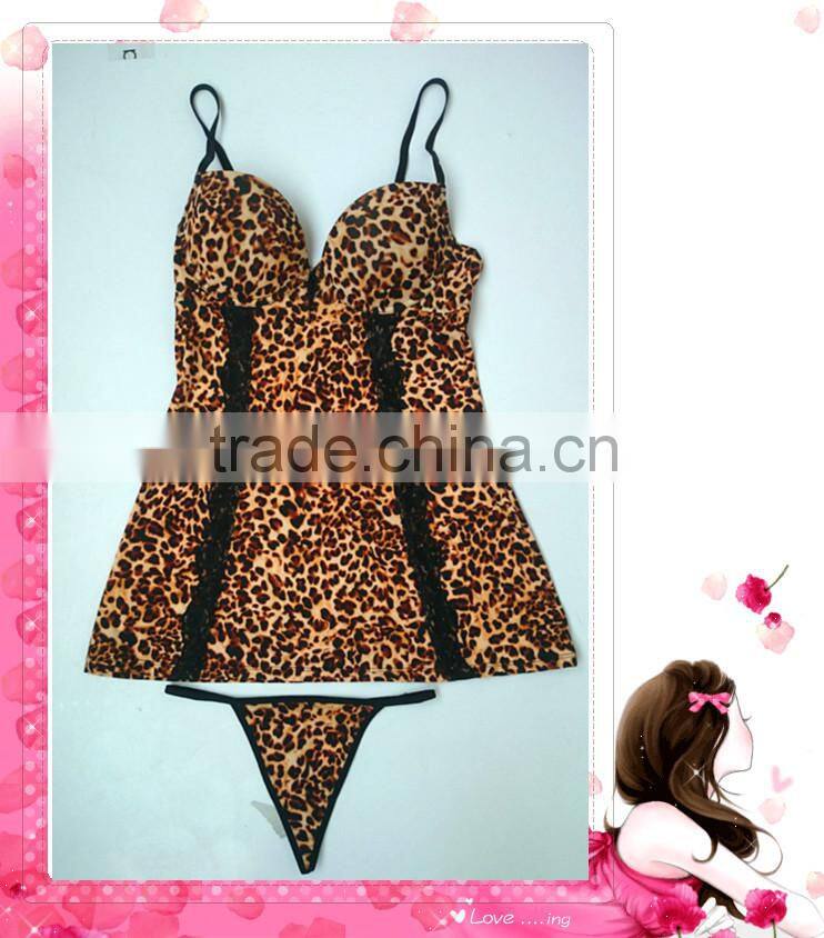 Sexy Animal Printed Lingerie, Sexy Babydoll
