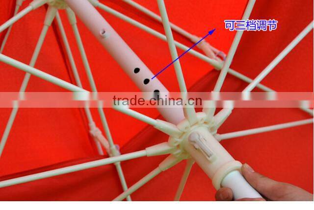 Gaint double layer red sunshade patio umbrellas 3m