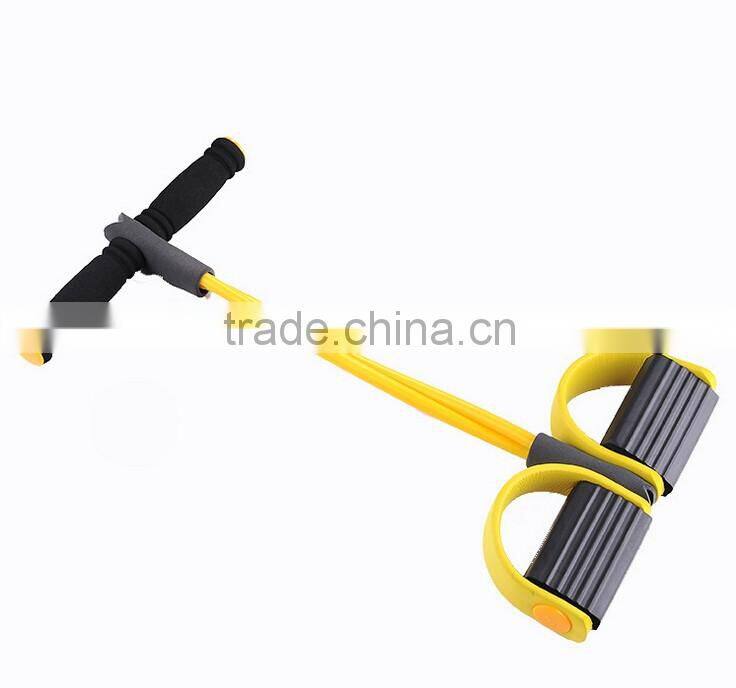 (120505)New Pedal Resistance Bands Slimming Fitness Wall Pulley Yoga Rope Latex Home Gym