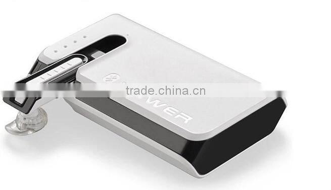 New Functional Product portable 7800mAh power bank with bluetooth headset