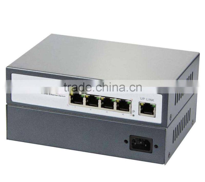 Network Switch Mini 10/100M Ethernet POE switch 4 port