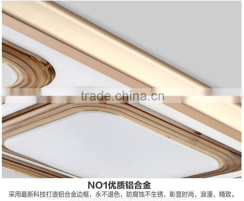 2016 hot sales square aluminum ceiling light for living room ceiling light