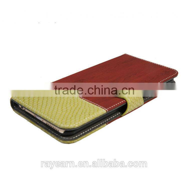 For i6 Leather mobile phone case support customized size leather case