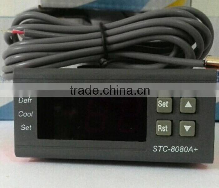 Refrigeration Automatic Defrost Timer Digital Display Microcomputer Temperature Controller STC-8080A+ With Sensor