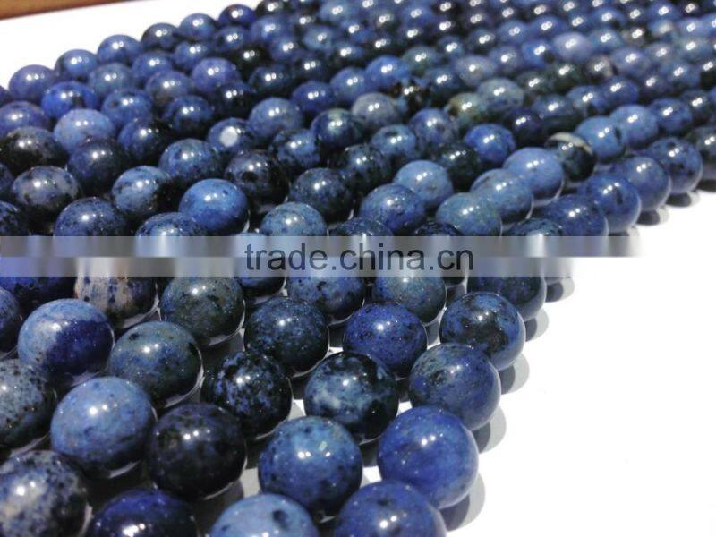 High quality blue point round gemstone round beads