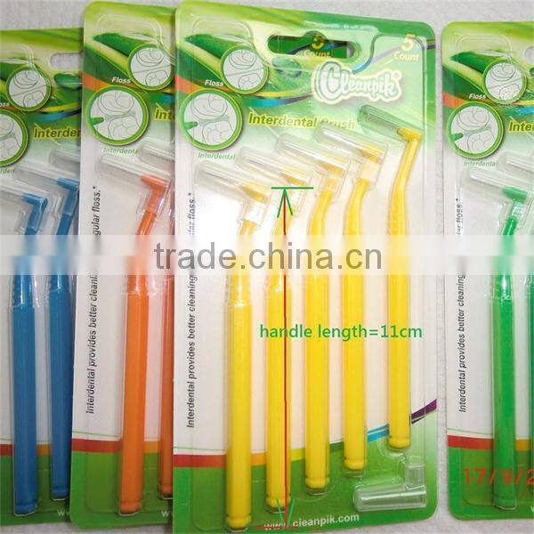 "L" style Interdental Brush Picks SSS, SS, S, M, China manufacturer, OEM offered