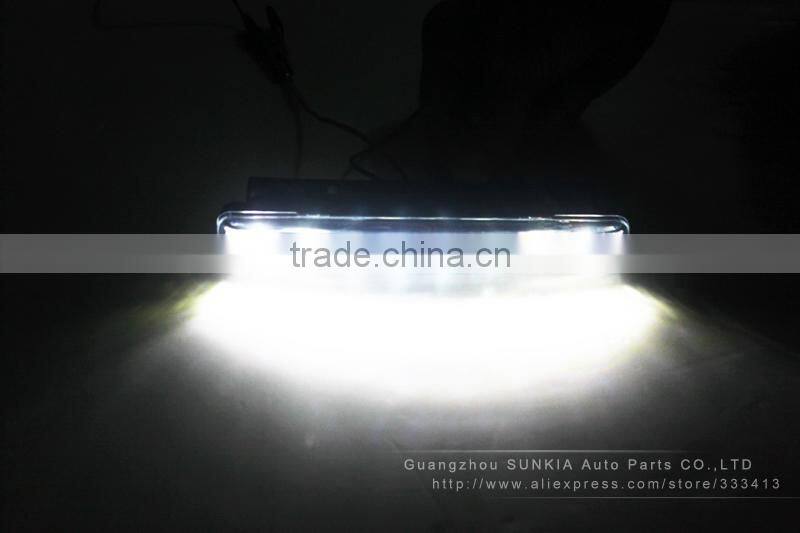 White LED with 8 LED Daytime Running Lights Set