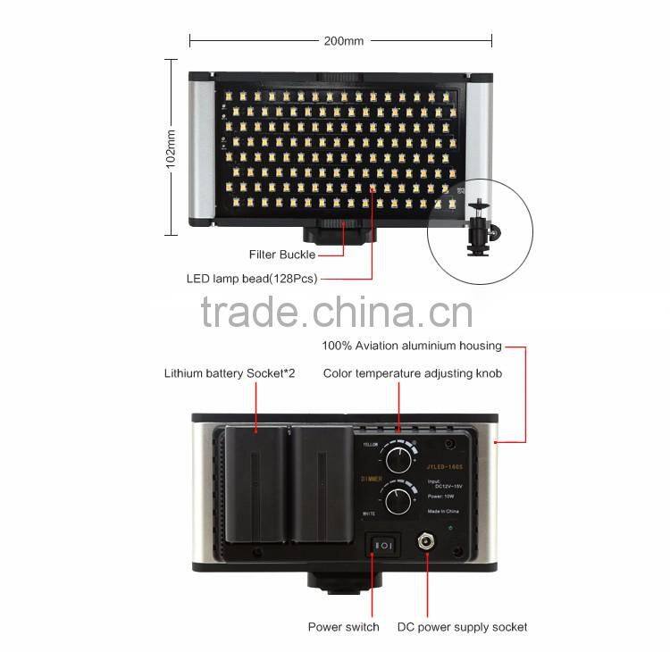 Newest unique CRI95 photographic lighting kit 30W battery powered mini studio led light with hot shoe ball mount