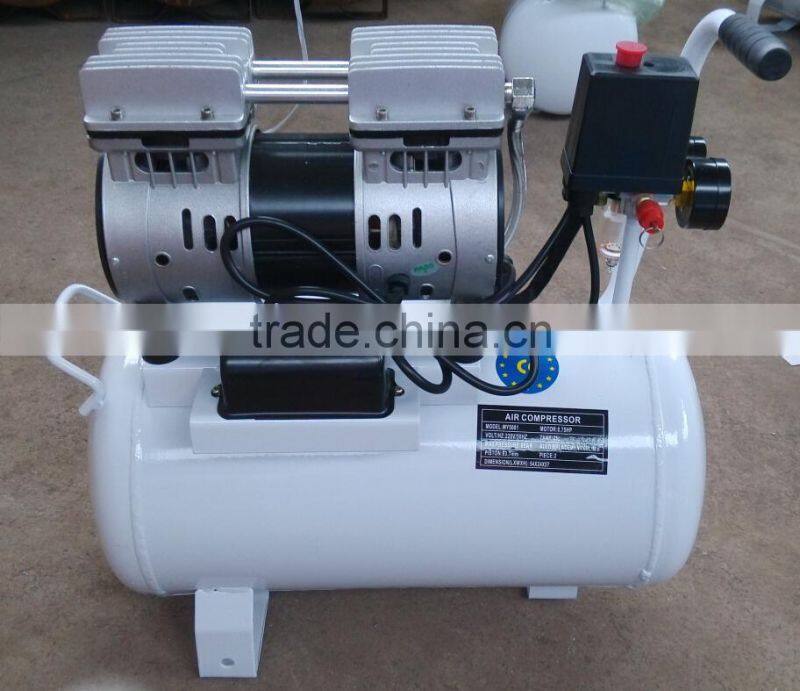 30L 1.5HP 1.1KW Silent Oilless Air Compressor