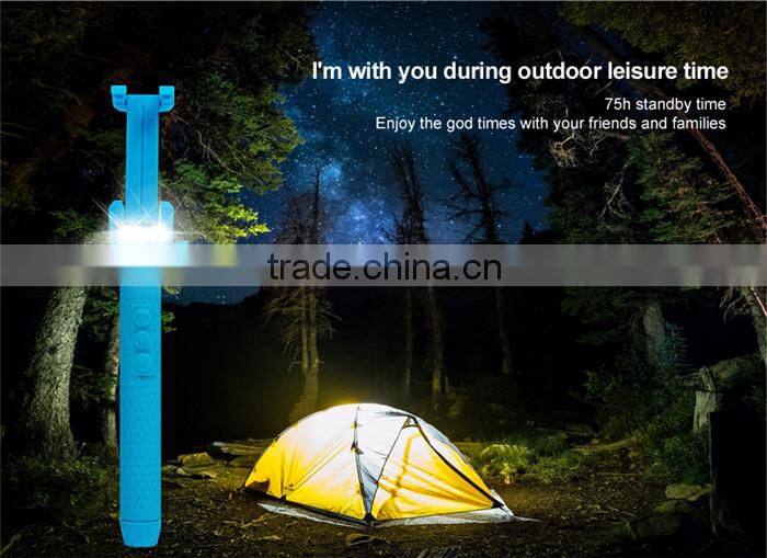 New 2016 product idea mobile phone selfie stick with led light tripod