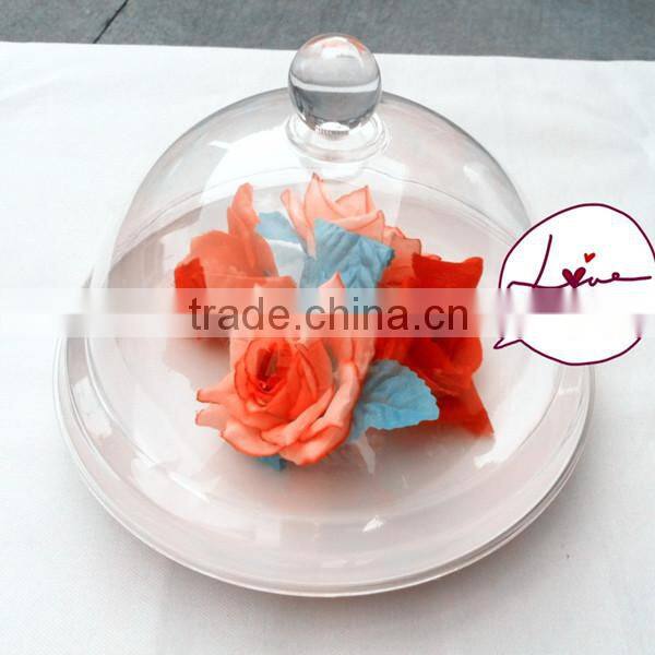 Transparent acrylic fruit plate with lid