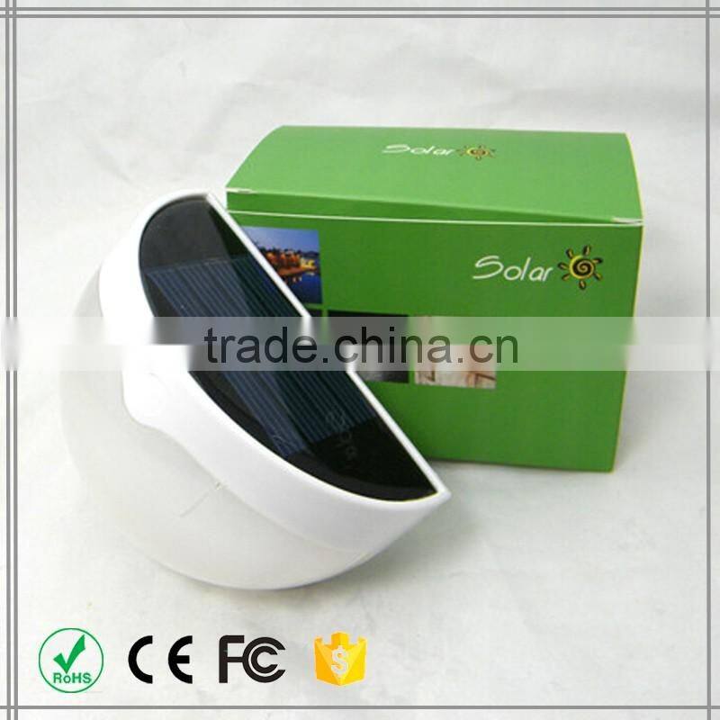 new solar fence light outdoor gutter garden yard wall pathway LED Light