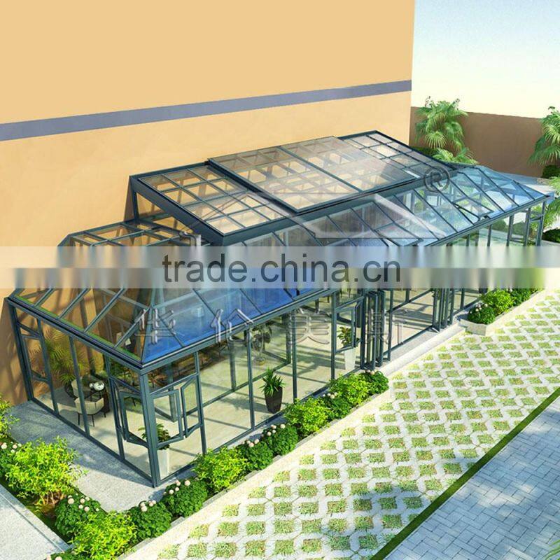 2016 novel design & high quality glass house