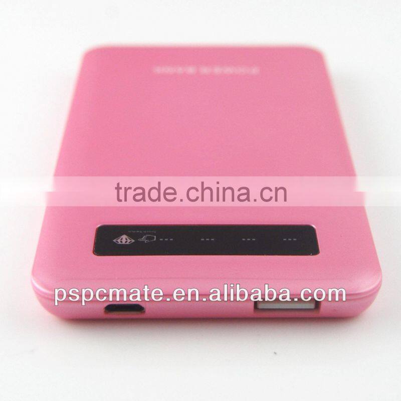 Slim 5000mah Portable Power Bank External Battery Pack Charger