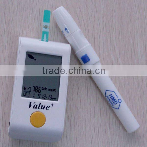 no code USB cable new blood glucose meter Value+ intelligent alerts blood glucose test meter