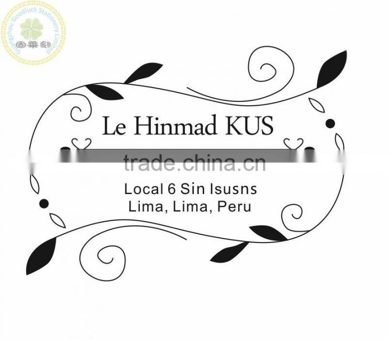 Rectangular monogram monogram flash pre inking stamps