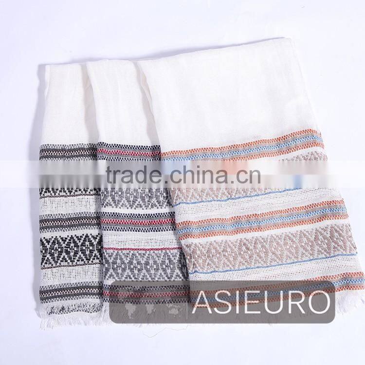 European Fashion Yarn Dyed Scarf for ladies, BSCI and Sedex
