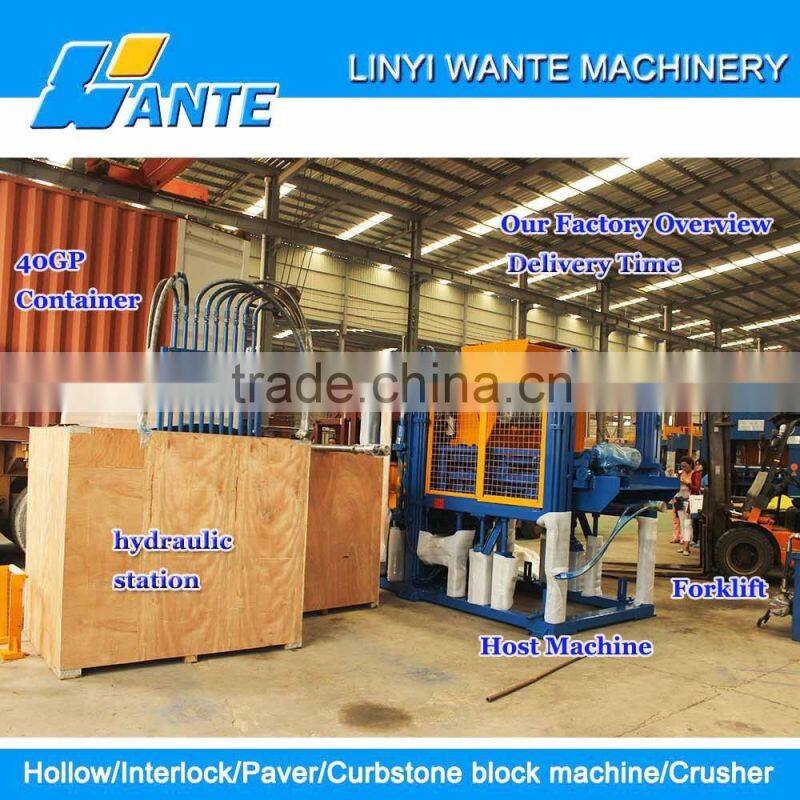 2015 China Block Machinery QT5-15 paving brick machine marble block machine hot sale for middle east market
