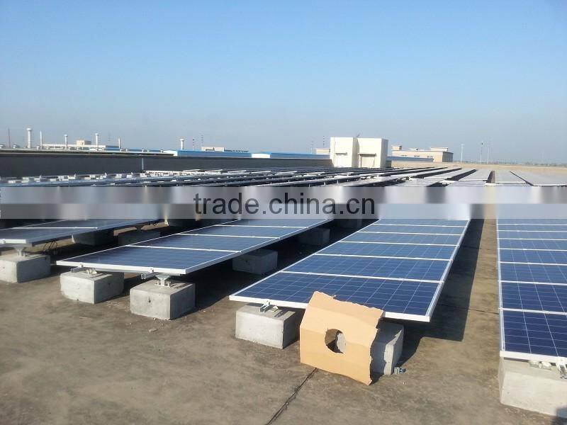 pv concrete flat solar mount manufacturer in China bracket galvanized