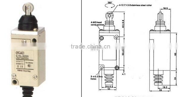 CNGAD 10A miniature micro switches(limit switch & micro switch,limited switch)(HL-5200)