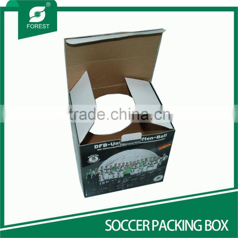 PAPER PACKING BOX WITH HOLE FOR FOOTBALL