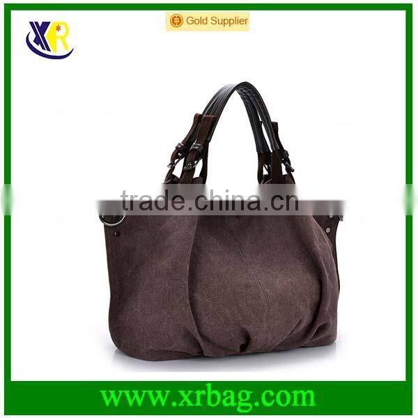 fashion washed canvas tote bag for women
