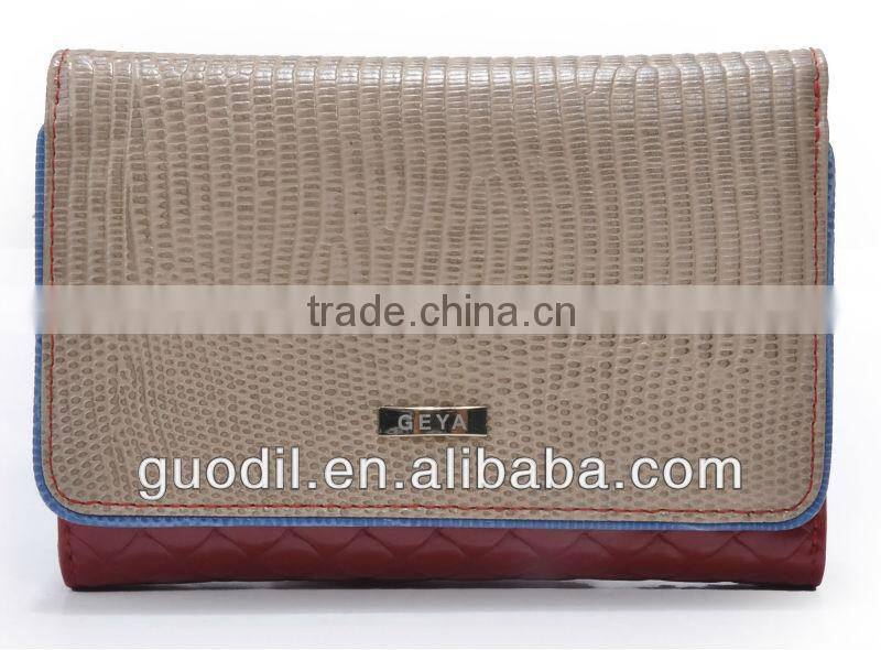 2014 GEYA newest fashion genuine leather wallet
