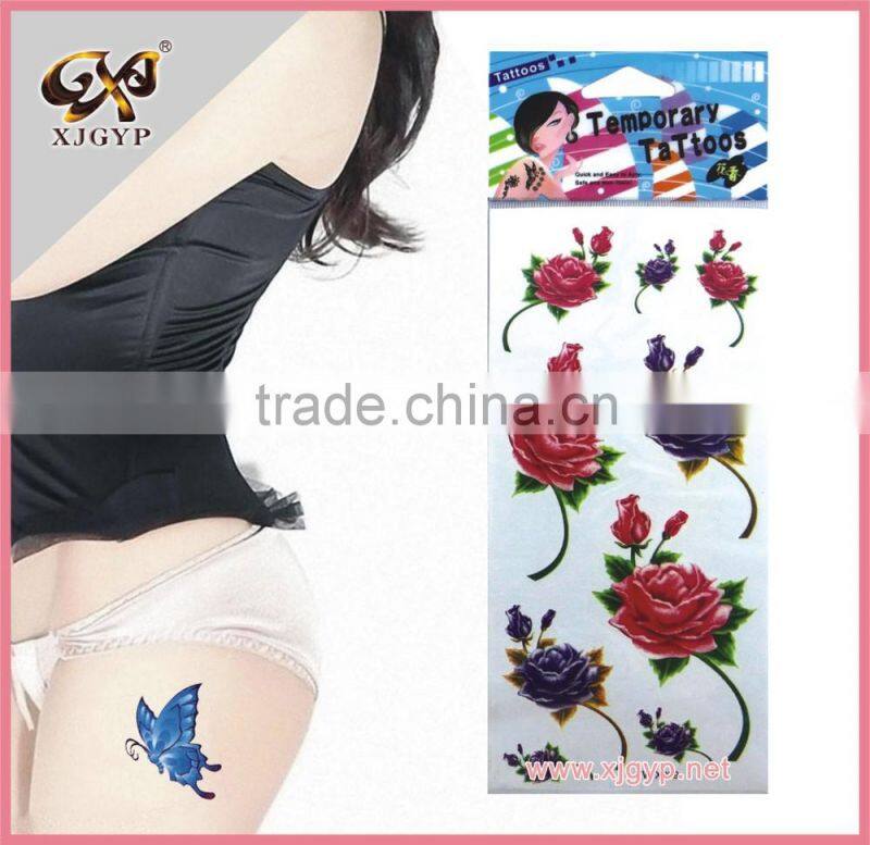 butterfly tattoo sticker/waterproof tattoo sticker/art tattoo sticker