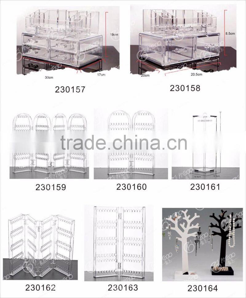 2016 Customized Oem Acrylic Organizer Cosmetics Display Acrylic Makeup Organizer