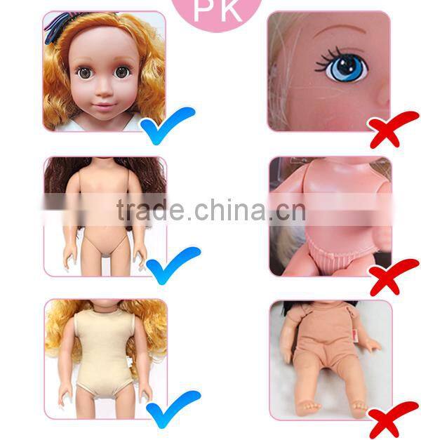 Fashion girls toys pretty vinyl girl doll baby vinyl plastic doll