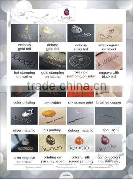 custom logo printed glossy black PU jeweley case