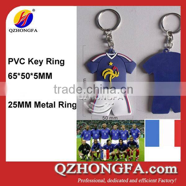 2014 Brazil World Cup Brazil T-shirt 3D PVC Key Ring