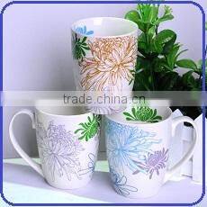 Wholesale 12oz Ceramic barrel shaped coffee mug