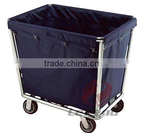 Hotel housekeeping trolley supplier wheeled laundry cart