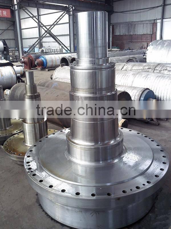 High speed paper machine wide use of cast steel big diameter shaft head