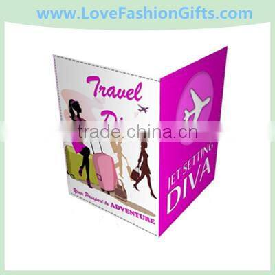 Visa Stamps WHITE -Passport Cover