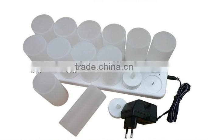 flamelss rechargable led candles set 12