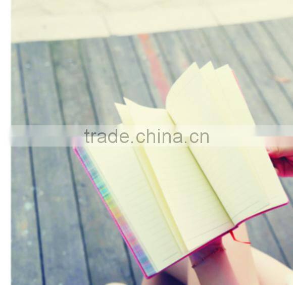 Customized notebooks High quality PU cover,Color edge notebook Notebook diary With Foil Printing, Free Shipping