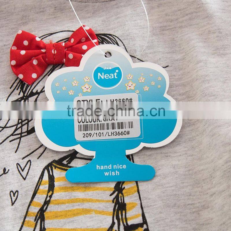 (LH3660) Girls dresses kids children clothes Neat brand girls baby clothing frocks hot selling clothes