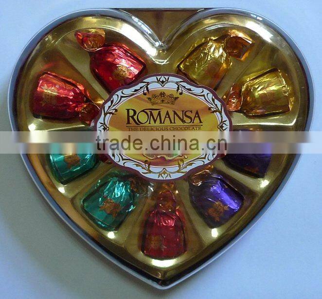 R-010P 10PCS Heart Chocolate