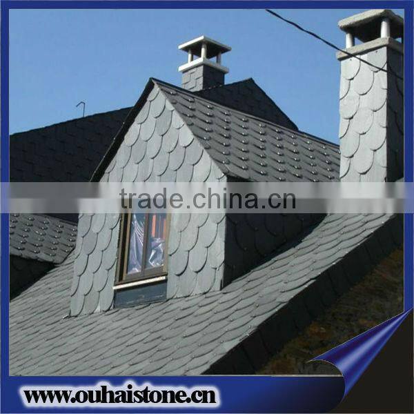 Natural black slate traditional chinese roof tiles